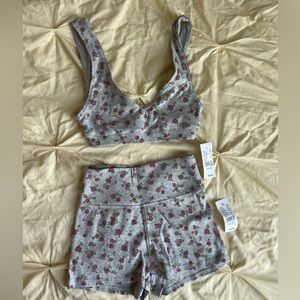 pacsun two piece athletic/ pajama matching set!!